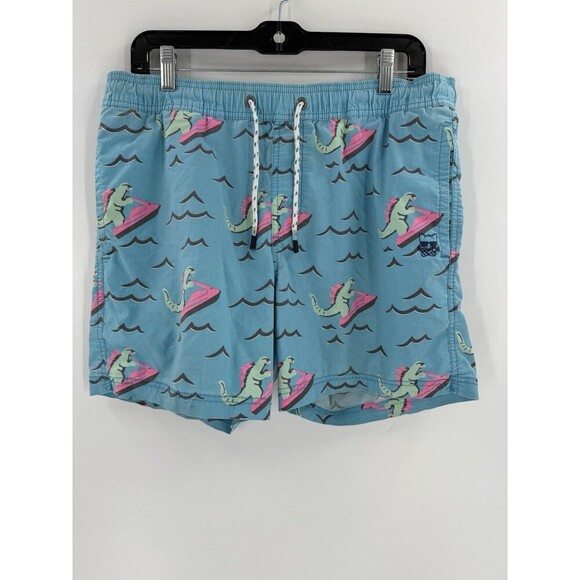 Party Pants Swim Party Pants Shorts Mens Medium Blue Swim